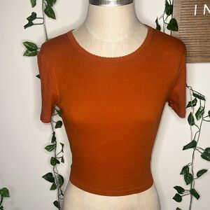 Zara Orange Rust Baby Tee